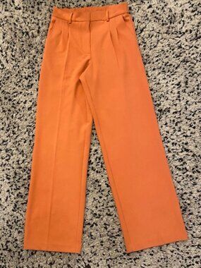 Mexx Essentials Wide Leg Orange Pants Size S NWOT